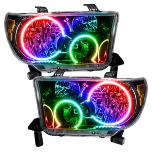 Toyota Tundra Headlight Assemblies - ORACLE Lighting - ColorSHIFT with BC1 Controller - Black Housing - `07-`13